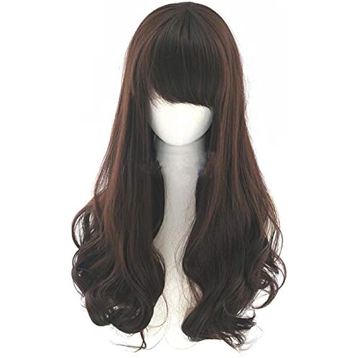 DILLARDS Fashion Delicate Long Curly Wigs For Ladies Chocolate C8109-3 - Image 5